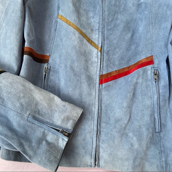 Vintage leather jacket sz Large - Picture 6 of 12